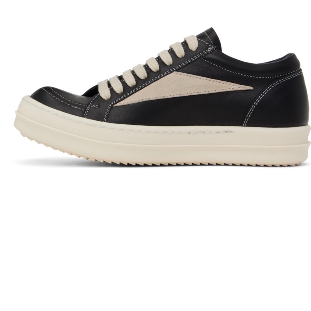 RICK OWENS Black Porterville Vintage Sneakers